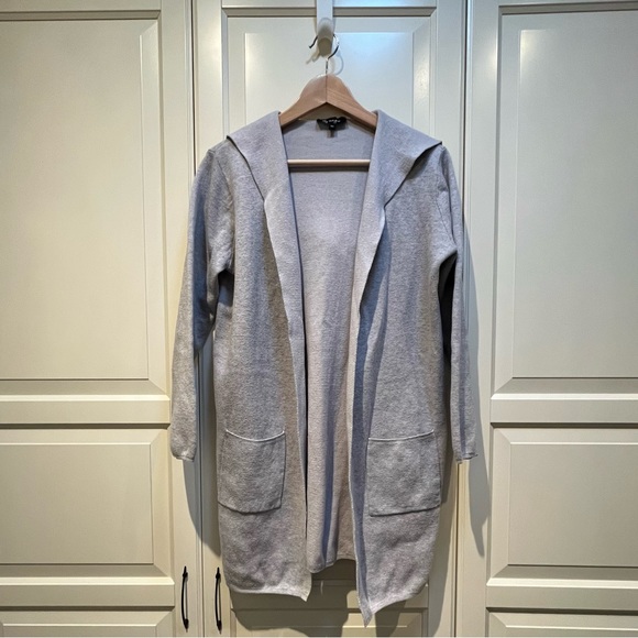 Lily Morgan sz S Long jersey-knit open cardigan - Picture 5 of 7